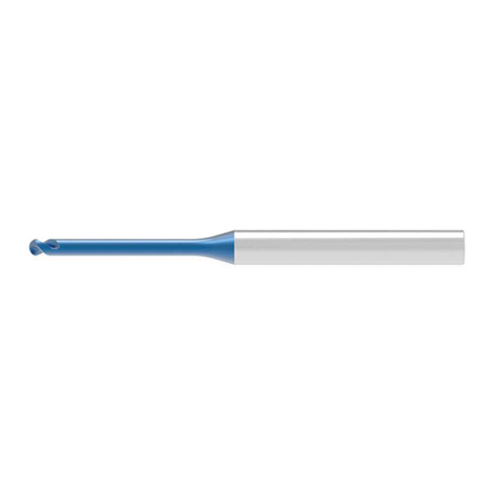 Ball End Mills; Mill Diameter (Decimal Inch): 0.0480 ; Mill Diameter (mm): 1.20 ; Number Of Flutes: 2 ; End Mill Material: Solid Carbide ; Length of Cut (mm): 0.9600 ; Shank Diameter (mm): 4.0000