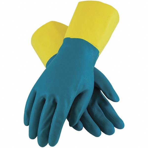 Chemical Resistant Gloves: Assurance Size 3X-Large, 28.00 mil, Neoprene Over Latex, Unsupported