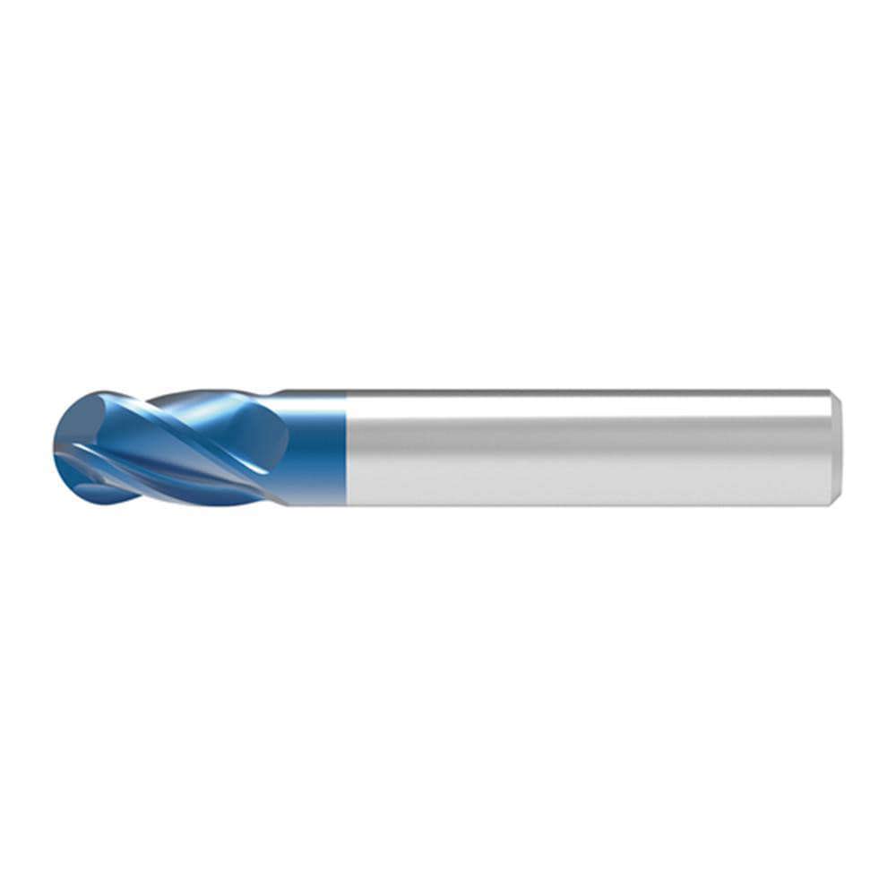 Ball End Mills; Mill Diameter (Decimal Inch): 0.1600 ; Mill Diameter (mm): 4.00 ; Number Of Flutes: 4 ; End Mill Material: Solid Carbide ; Length of Cut (mm): 8.0000 ; Shank Diameter (mm): 6.0000