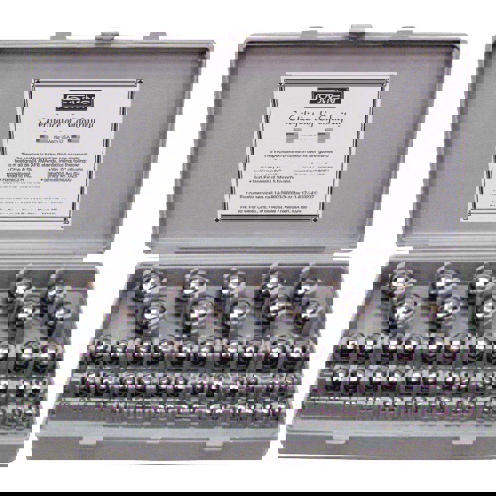 1/8 to 1 Inch Diameter, Chrome Steel, Gage Ball Set