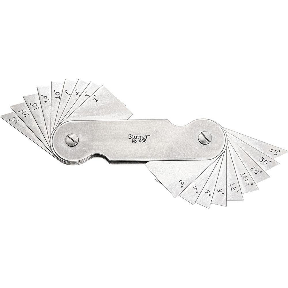 18 Piece Spring Steel Angle Gage Set
