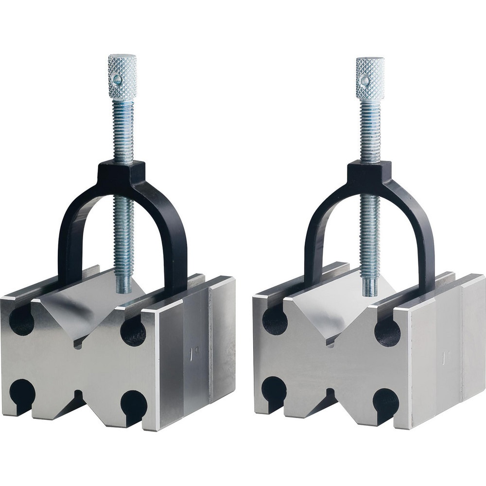 V-Blocks; Overall Length (Inch): 4-7/8 ; Overall Width (Inch): 3-1/2 ; Overall Height (Inch): 2-3/4 ; V Angle: 90 ; Minimum Capacity of V (Inch): .1500 ; Minimum Capacity Of V: 0