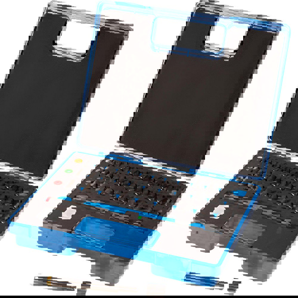 Punch Sets; Container Type: Plastic Case ; Maximum Punch Size (Decimal Inch): 1.0000 ; Number Of Pieces: 36 ; UNSPSC Code: 27111505