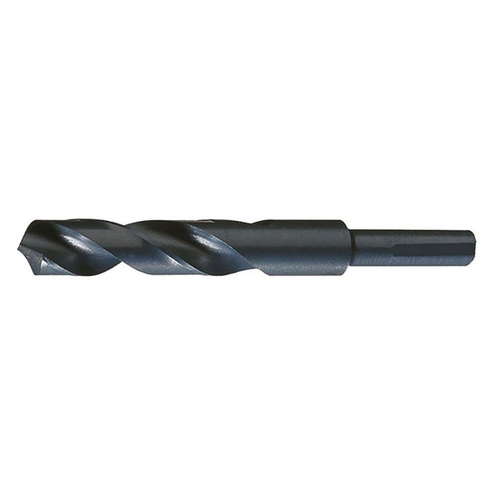 Reduced Shank Drill Bit: 1-21/64'' Dia, 1/2'' Shank Dia, 118 0, High Speed Steel