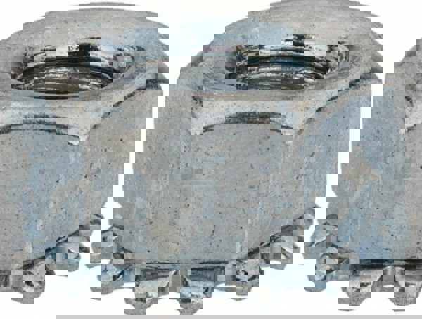 M4x0.7, Zinc Plated, Steel K-Lock Hex Nut with External Tooth Lock Washer