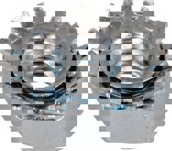 M6x1, Zinc Plated, Steel K-Lock Hex Nut with External Tooth Lock Washer