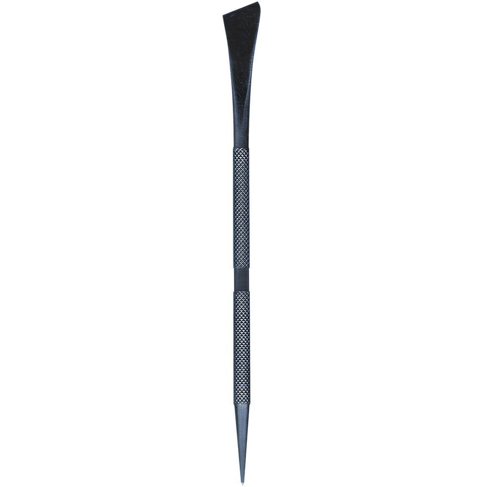 Scribes; Scriber Type: Needle Point Pocket Scriber ; Tip Style: Straight ; Overall Length (Inch): 6-1/2 ; Tip Type: Fixed ; Grip Style: Knurled ; Handle Shape: Round