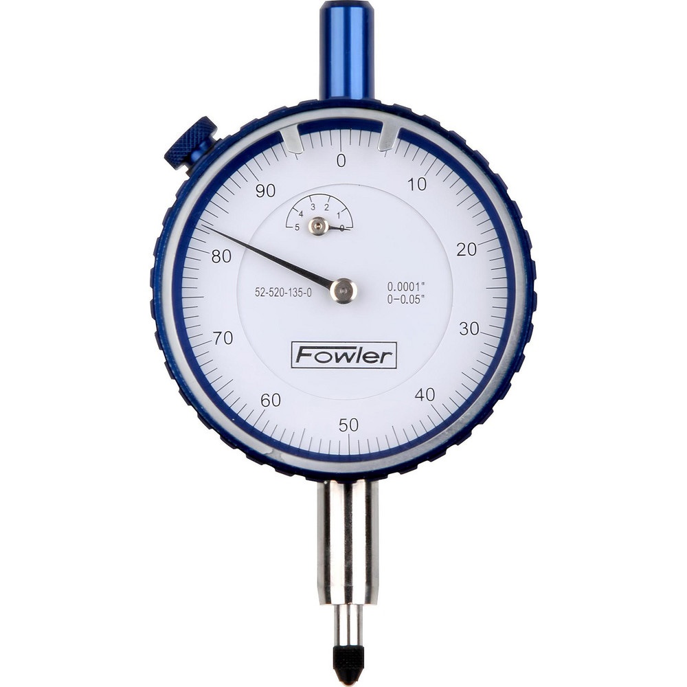Dial Test Indicators; Minimum Measurement (Decimal Inch): 0.0001 ; Maximum Measurement (Decimal Inch): 0.05 ; Dial Reading: 0-100-0 ; Accuracy (Decimal Inch): 0.00030 ; Indicator Style: Vertical ; Bearing Type: Jeweled