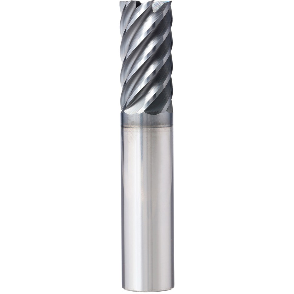 Square End Mill: 3/16'' Dia, 9/16'' LOC, 3/16'' Shank Dia, 2'' OAL, 7 Flutes, Solid Carbide