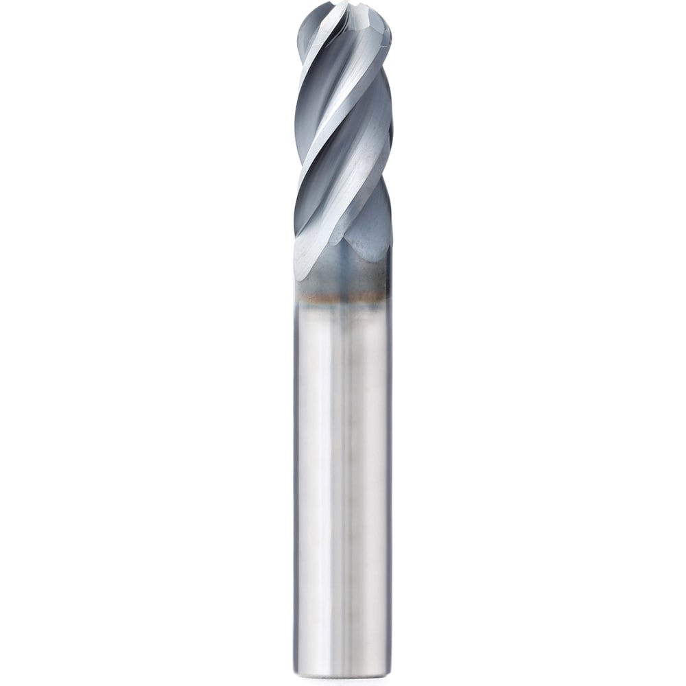 Square End Mill: 3/4'' Dia, 1'' LOC, 3/4'' Shank Dia, 3'' OAL, 4 Flutes, Solid Carbide