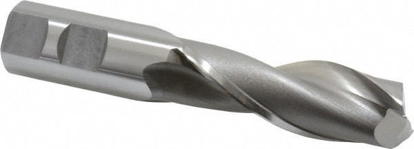 Square End Mill: 7/8'' Dia, 2-1/2'' LOC, 7/8'' Shank Dia, 4-3/4'' OAL, 2 Flutes, Cobalt