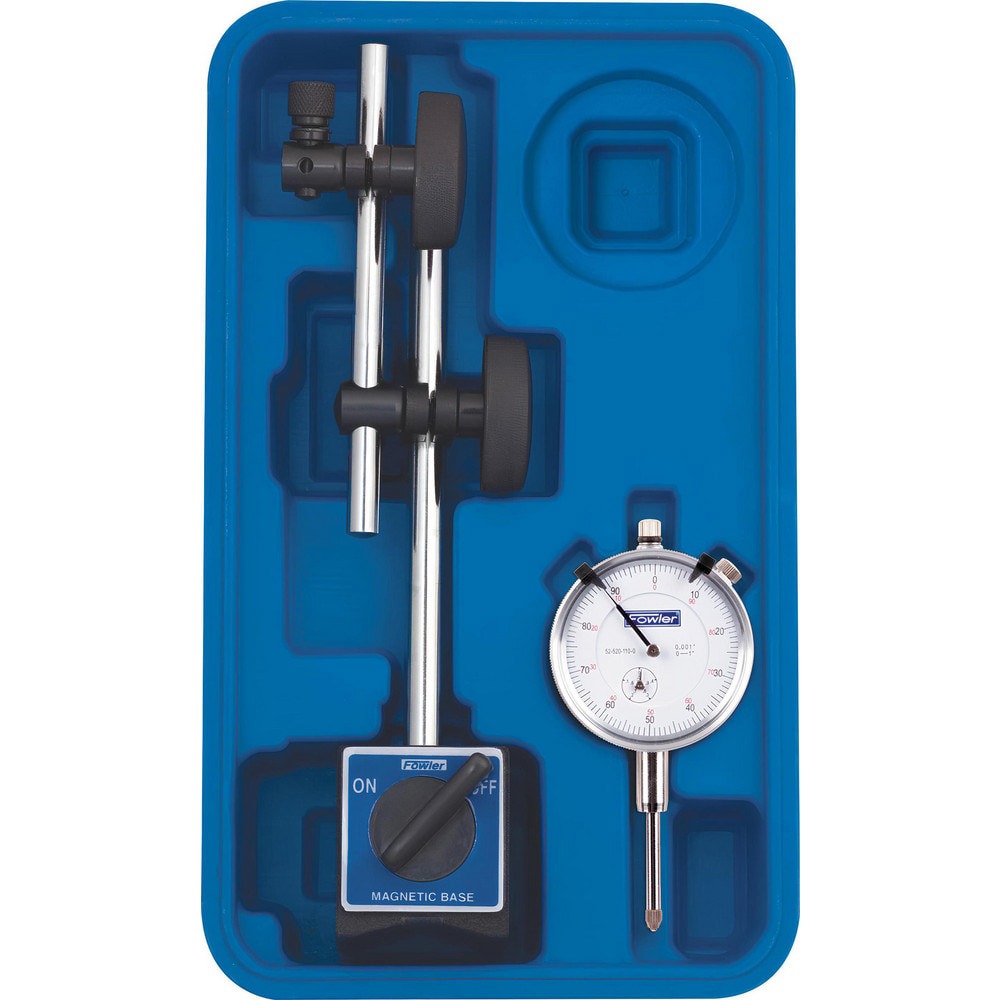 Indicator & Base Kits; Indicator Type: Dial ; Bearing Type: Plain ; Accuracy (Decimal Inch): +/-.001 ; Base Style: Magnetic ; Minimum Measurement (Decimal Inch): 0.0010 ; Maximum Measurement (Decimal Inch): 1.0000