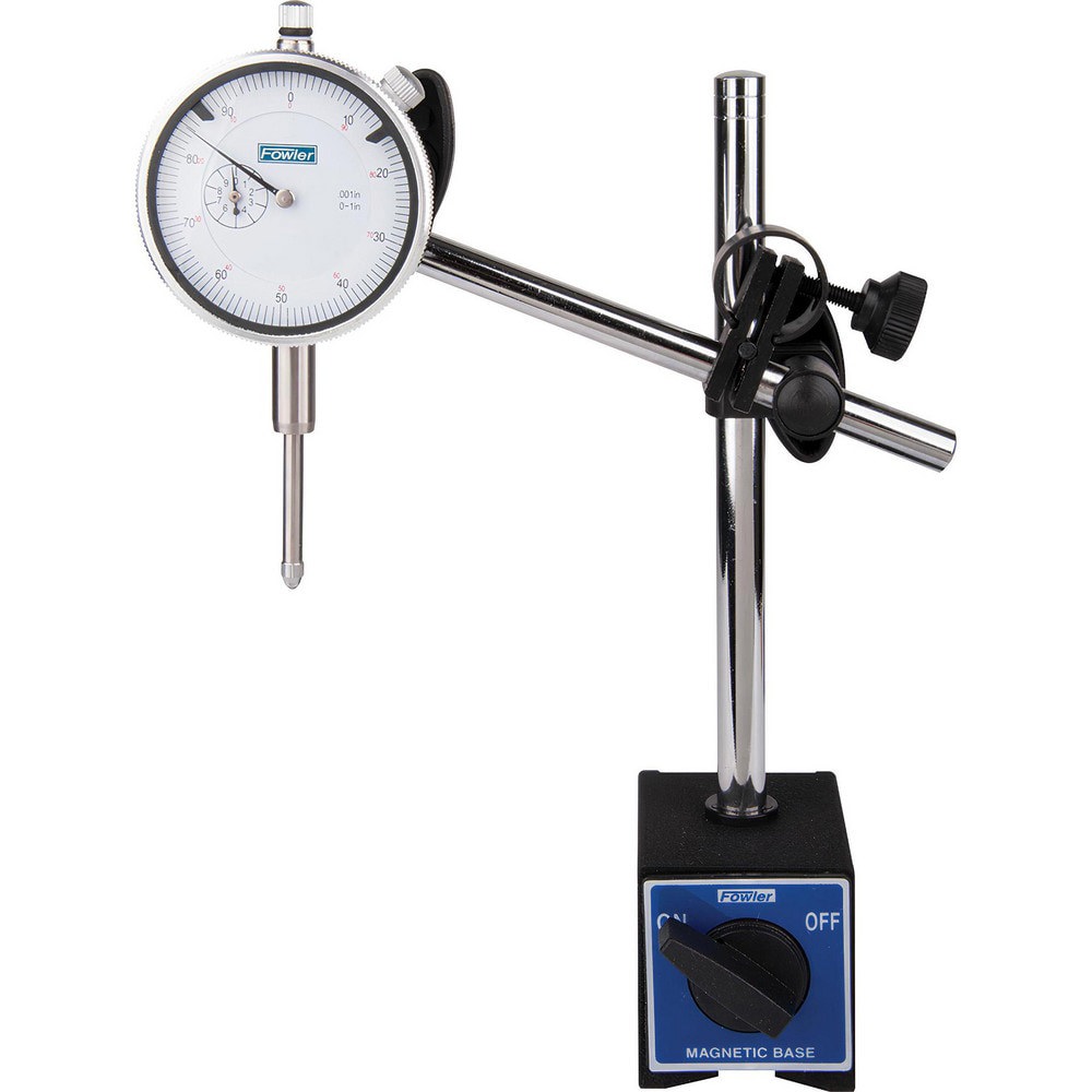 Magnetic Indicator Bases; Base Type: Magnetic ; Arm Style: Fine Adjustment ; Mount Type: Lug ; Magnetic Pull: 85 Lbs ; Base Length (Decimal Inch): 2.600 ; Base Width (Inch): 2