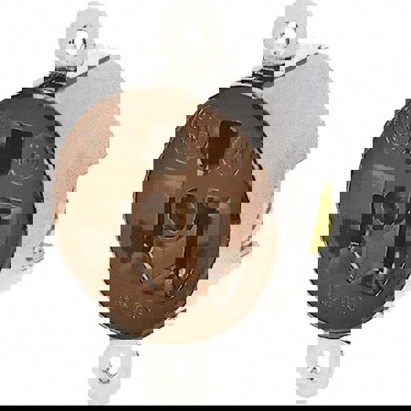 Straight Blade Single Receptacle: NEMA 5-15R, 15 Amps, Grounded