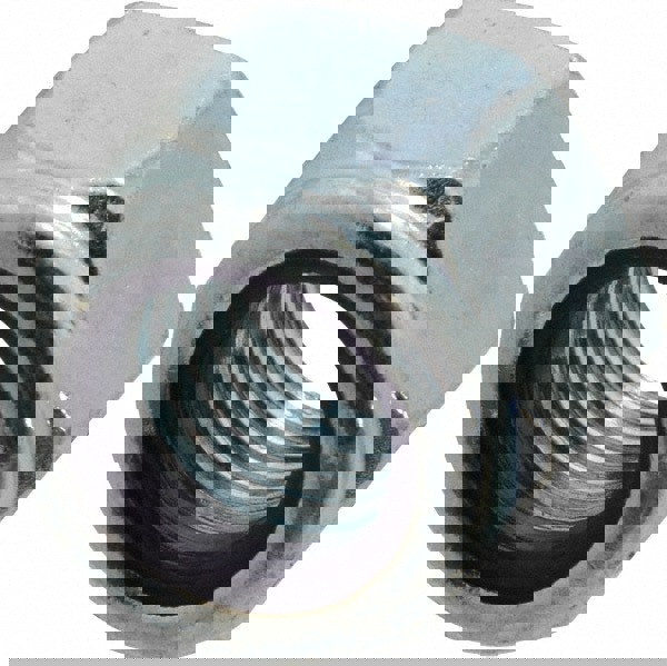 Hex Lock Nut: Insert, Nylon Insert, 5/8-11, Grade 5 Steel, Zinc Finish