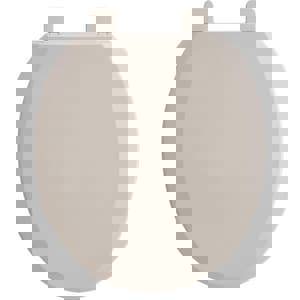 Round Closed Front Toilet Seat in Bone