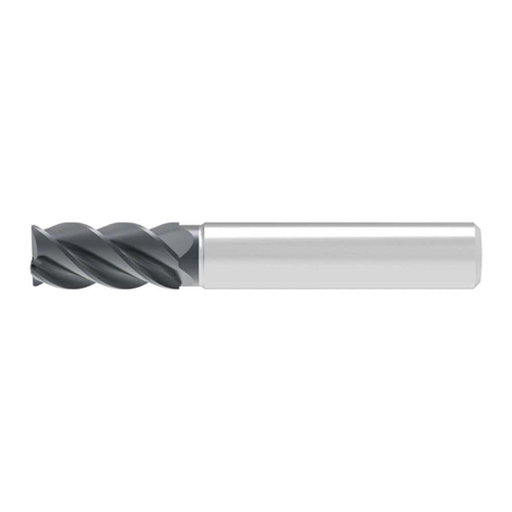 Corner Radius & Corner Chamfer End Mills; Mill Diameter (mm): 4.00 ; Number Of Flutes: 4 ; Length of Cut (mm): 8.0000 ; Single Or Double End: Single ; End Mill Material: Solid Carbide ; Chipbreaker: No