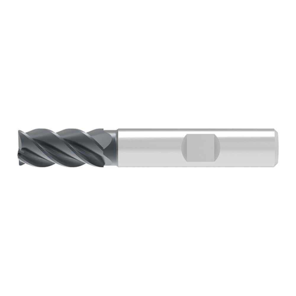 Corner Radius & Corner Chamfer End Mills; Mill Diameter (mm): 9.50 ; Number Of Flutes: 4 ; Length of Cut (mm): 15.0000 ; Single Or Double End: Single ; End Mill Material: Solid Carbide ; Chipbreaker: No