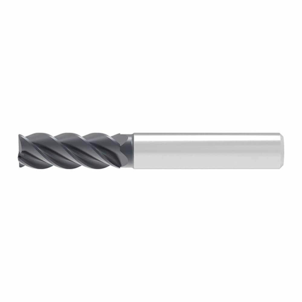 Corner Radius & Corner Chamfer End Mills; Mill Diameter (mm): 4.50 ; Number Of Flutes: 4 ; Length of Cut (mm): 13.0000 ; Single Or Double End: Single ; End Mill Material: Solid Carbide ; Chipbreaker: No