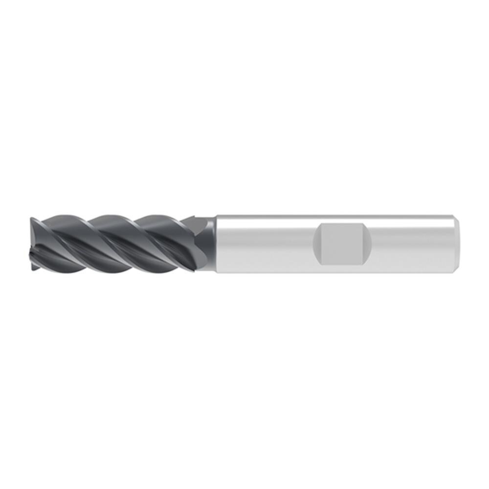Corner Radius & Corner Chamfer End Mills; Mill Diameter (mm): 9.00 ; Number Of Flutes: 4 ; Length of Cut (mm): 22.0000 ; Single Or Double End: Single ; End Mill Material: Solid Carbide ; Chipbreaker: No