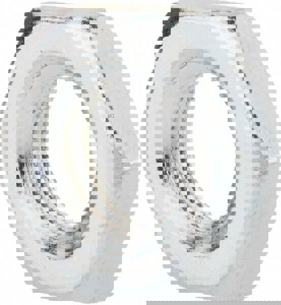 Jam Nut: M8x1.25, Grade 2H Steel, Zinc Finish