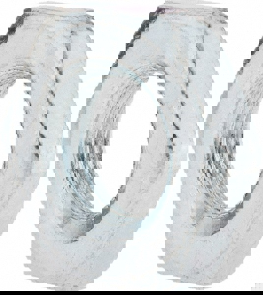 Jam Nut: M10x1.5, Grade 2H Steel, Zinc Finish