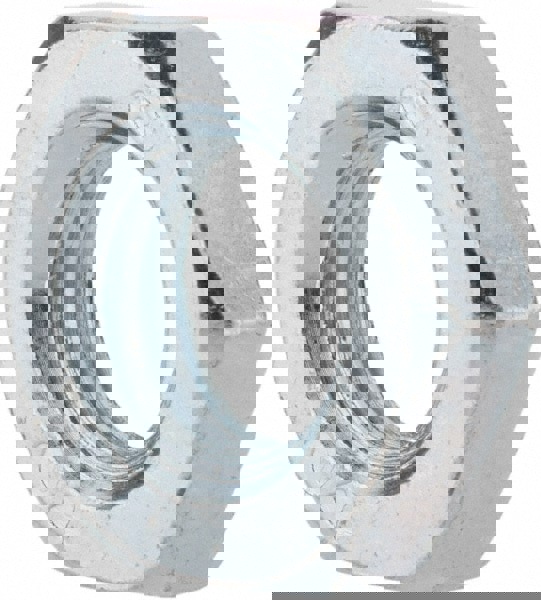 Jam Nut: M14x2, Grade 2H Steel, Zinc Finish