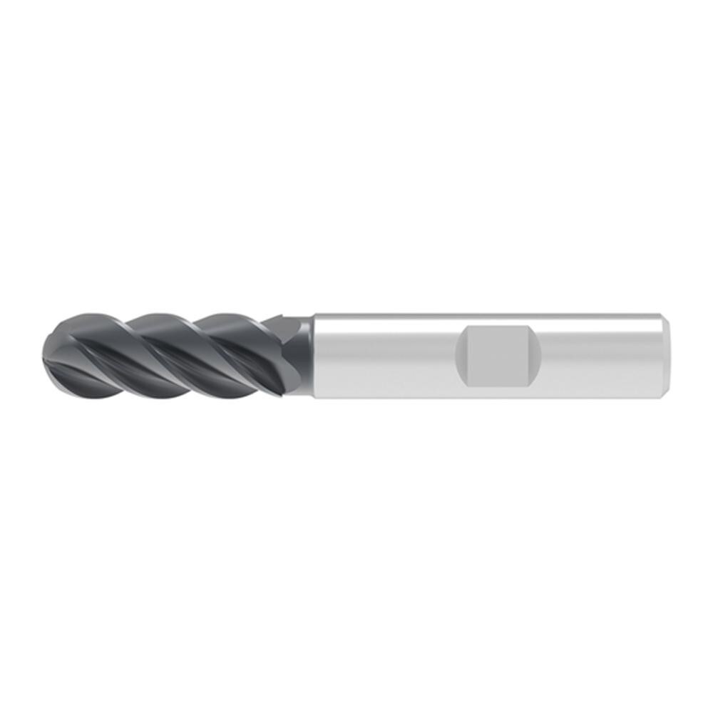 Ball End Mills; Mill Diameter (Decimal Inch): 0.3200 ; Mill Diameter (mm): 8.00 ; Number Of Flutes: 4 ; End Mill Material: Solid Carbide ; Length of Cut (mm): 19.0000 ; Shank Diameter (mm): 8.0000