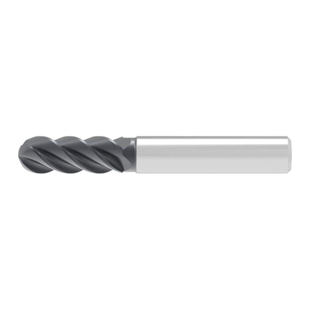 Ball End Mills; Mill Diameter (Decimal Inch): 0.6400 ; Mill Diameter (mm): 16.00 ; Number Of Flutes: 4 ; End Mill Material: Solid Carbide ; Length of Cut (mm): 32.0000 ; Shank Diameter (mm): 16.0000