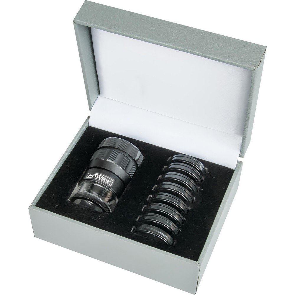 Pocket & Hand-Held Optical Comparators; Minimum Magnification: 10x ; Light Source Included: No ; Includes Case: Yes ; Reticles/Charts Included: Yes ; Maximum Magnification: 10x ; Number Of Reticles/Charts: 9