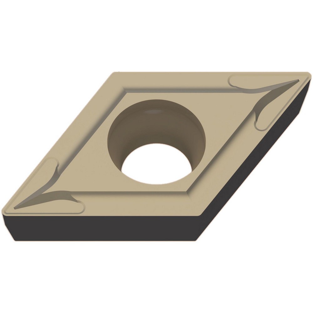 Turning Inserts; Relief Angle: 7.000 ; Insert Style: DCMT ; Corner Radius (mm): 0.80 ; Corner Radius (Inch): 1/32 ; Corner Radius (Decimal Inch): 0.0312 ; Included Angle: 55.00