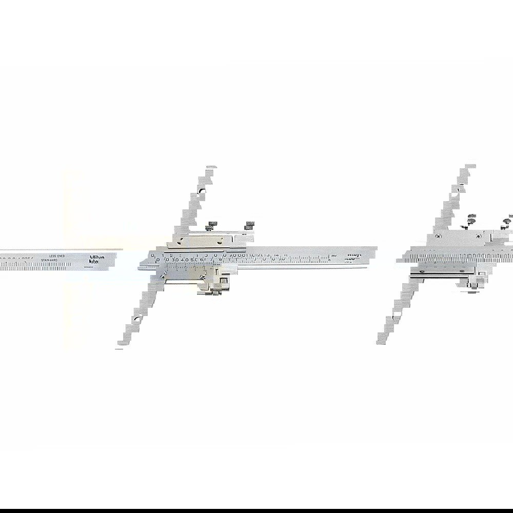 0 to 150mm Measurement Range, 260mm Rule Length, 4 Inch Base Length, Vernier Depth Gage