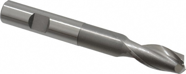 Square End Mill: 1/2'' Dia, 1'' LOC, 1/2'' Shank Dia, 4'' OAL, 2 Flutes, Cobalt