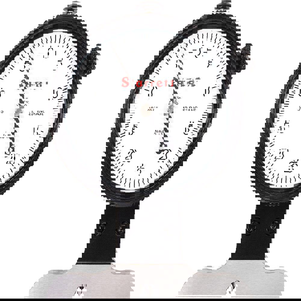 0 to 1/8 Inch Range, Ground Steel, White Dial Depth Gage