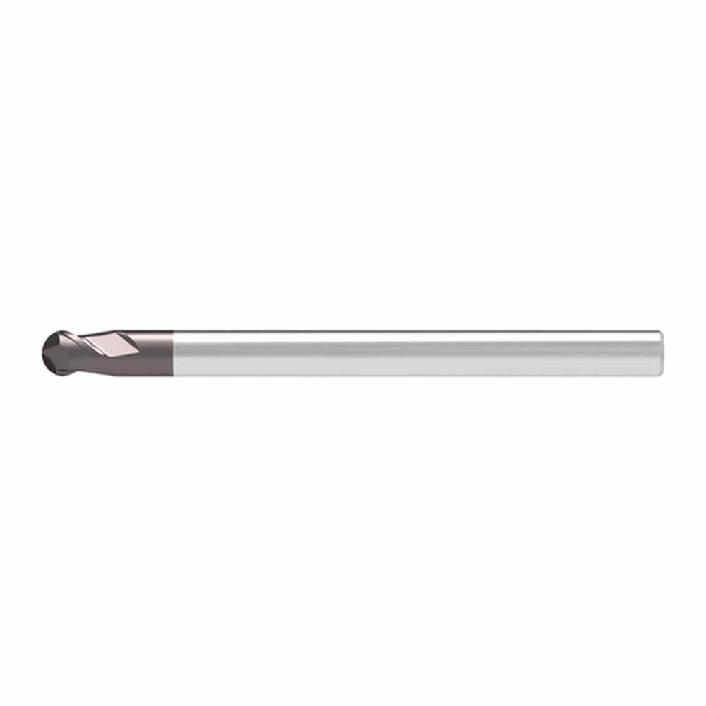 Ball End Mills; Mill Diameter (Decimal Inch): 0.1200 ; Mill Diameter (mm): 3.00 ; Number Of Flutes: 2 ; End Mill Material: Solid Carbide ; Length of Cut (mm): 3.5000 ; Shank Diameter (mm): 6.0000