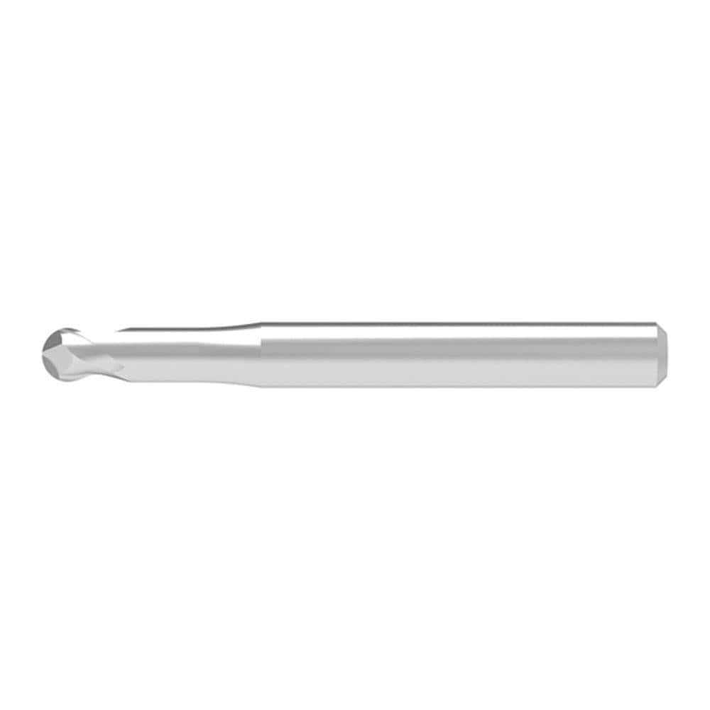 Ball End Mills; Mill Diameter (Decimal Inch): 0.2000 ; Mill Diameter (mm): 5.00 ; Number Of Flutes: 2 ; End Mill Material: Solid Carbide ; Length of Cut (mm): 5.0000 ; Shank Diameter (mm): 6.0000