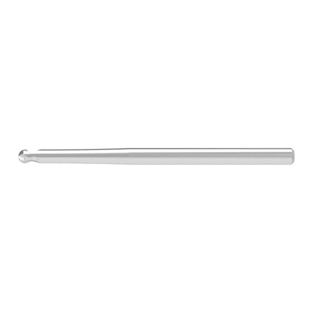 Ball End Mills; Mill Diameter (Decimal Inch): 0.1600 ; Mill Diameter (mm): 4.00 ; Number Of Flutes: 2 ; End Mill Material: Solid Carbide ; Length of Cut (mm): 4.0000 ; Shank Diameter (mm): 6.0000