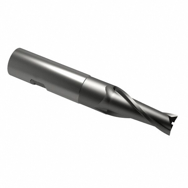 Square End Mill: 5/8'' Dia, 1-3/8'' LOC, 5/8'' Shank Dia, 4-5/8'' OAL, 2 Flutes, Cobalt