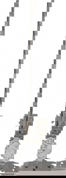 0 to 6 Inch Range, Stainless Steel, White Dial Depth Gage