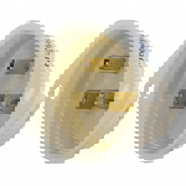 Straight Blade Flanged Inlet: Industrial, 5-15P, 125VAC, White