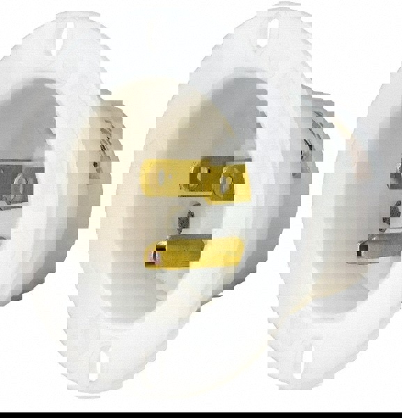 Straight Blade Single Receptacle: NEMA 5-15P, 15 Amps, Self-Grounding