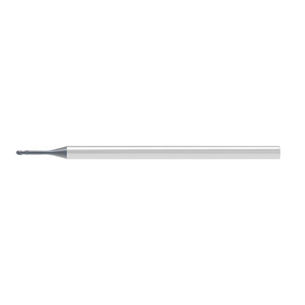 Ball End Mills; Mill Diameter (Decimal Inch): 0.0320 ; Mill Diameter (mm): 0.80 ; Number Of Flutes: 2 ; End Mill Material: Solid Carbide ; Length of Cut (mm): 0.4800 ; Shank Diameter (mm): 3.0000