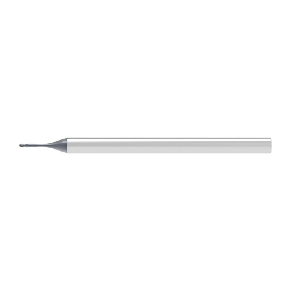Ball End Mills; Mill Diameter (Decimal Inch): 0.0400 ; Mill Diameter (mm): 1.00 ; Number Of Flutes: 2 ; End Mill Material: Solid Carbide ; Length of Cut (mm): 1.0000 ; Shank Diameter (mm): 6.0000