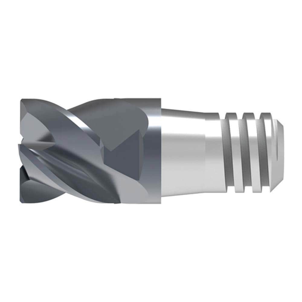 Corner Radius & Corner Chamfer End Mill Heads; Mill Diameter (mm): 8.00 ; Chamfer Width (mm): 0.160 ; Chamfer Angle: 45.000 ; Length of Cut (mm): 6.0000 ; Number Of Flutes: 4 ; Overall Length (mm): 20.4000