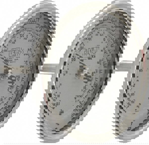 Bimetal Dial Thermometer: 0 to 250 &deg; F, 2-1/2