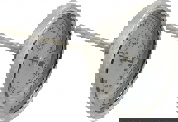 Bimetal Dial Thermometer: 0 to 250 &deg; F, 4