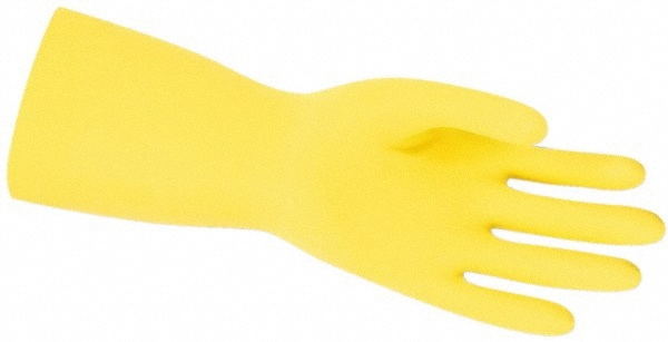 Chemical Resistant Gloves: Memphis Size Large, 18.00 mil, Latex, Supported