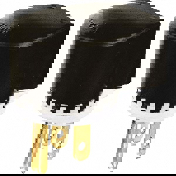 Straight Blade Plug: Industrial, 5-15P, 125VAC, Black