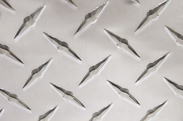 1/16 Inch Thick x 24 Inch Wide x 24 Inch Long, Aluminum Tread Plate