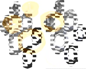 LF 3/4 BRZ HALF THRD UNION SET